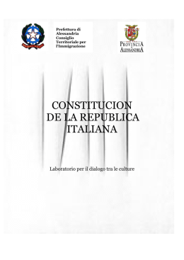constitucion de la republica italiana