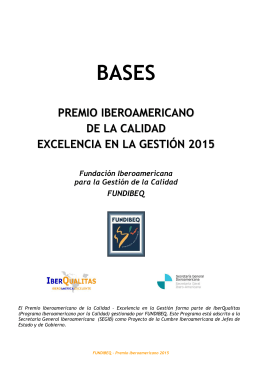 premio iberoamericano de la calidad excelencia en la gestión 2015