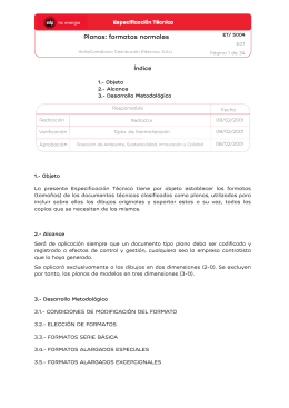 Planos: formatos normales