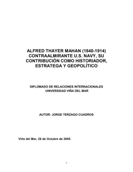 ALFRED THAYER MAHAN - Centro de Investigaciones sobre