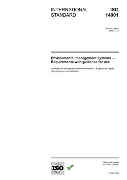 INTERNATIONAL STANDARD ISO 14001