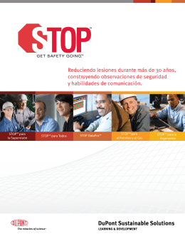 STOP™ para Todos - Training from DuPont