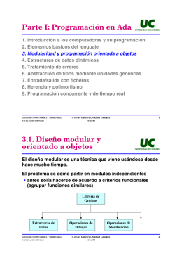 Modularidad y programación orientada a objetos - ISTR