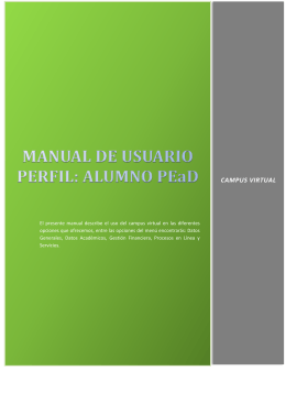 MANUAL DE USUARIO PERFIL: ALUMNO PEaD