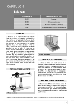 Descargar Balanzas - laboratoriometrologico.com