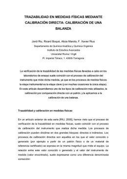 calibración de una balanza - Universitat Rovira i Virgili