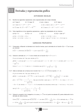 11 Derivadas y representación gráfica