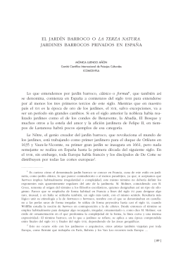 7. El jardín barroco o la terza natura. Jardines barrocos privados en