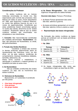 os ácidos nucléicos – dna / rna