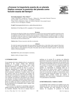 ¿Conocer la trayectoria exacta de un planeta implica conocer la
