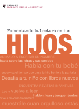 Habla con tu bebé - Strategies for Children