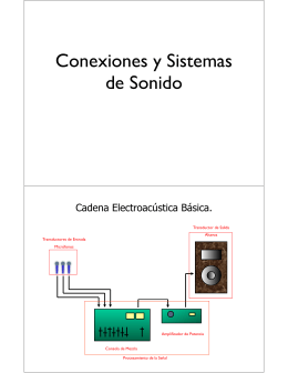 Conexiones y Sistemas de Sonido