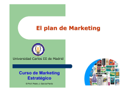 El plan de Marketing - El blog de Pedro J. García