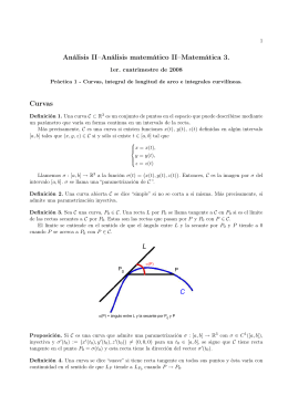 Análisis II–Análisis matemático II–Matemática 3. Curvas C L