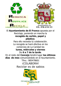 reciclaje publisher - Ayuntamiento de El Franco