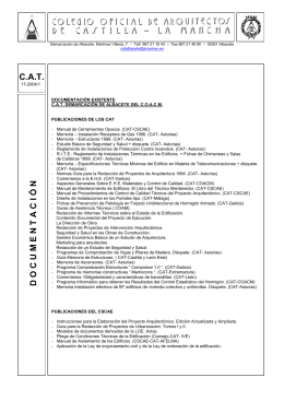 Listado Documentación CAT
