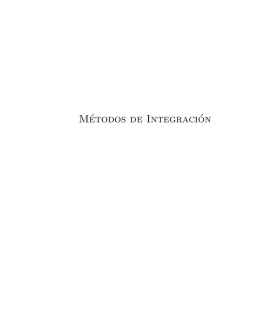 Métodos de integración de funciones. Técnicas, problemas