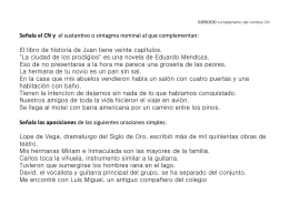 Ejercicio complemento del nombre