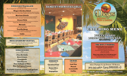 CATERING MENU