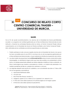 Consulta las bases AQUÍ - Centro Comercial Thader