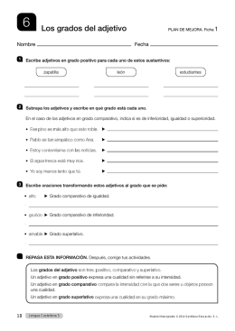 Los grados del adjetivo