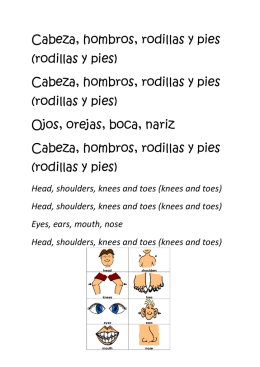 Cabeza, hombros, rodillas y pies