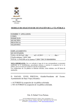 Plantilla ocupacion de via publica