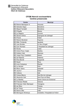 Centres presencials