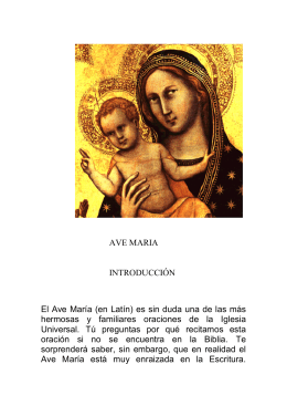 AVE MARIA Y PADRE NUESTRO