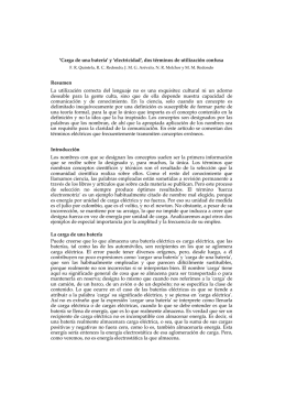 `Carga de una batería` y `electricidad`, dos términos de utilización