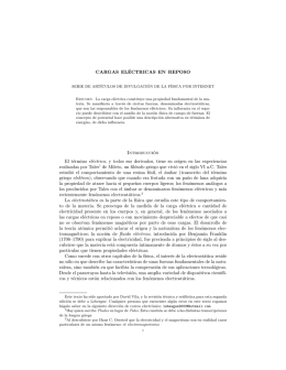 Cargas eléctricas en reposo