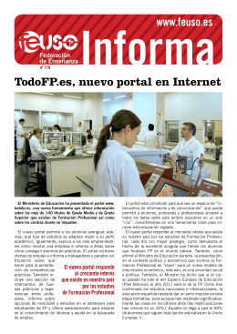 www.feuso.es TodoFP.es, nuevo portal en Internet