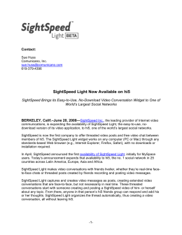 SightSpeed Light Now Available on hi5
