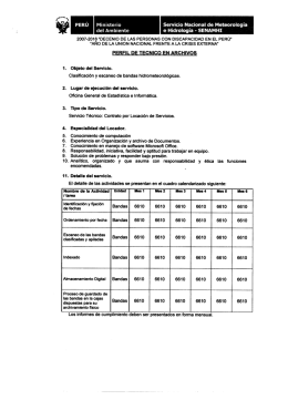 Ministerio Servicio Nacional de Meteorología