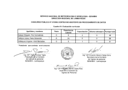 servicio nacional de meteorologia e hidrologia