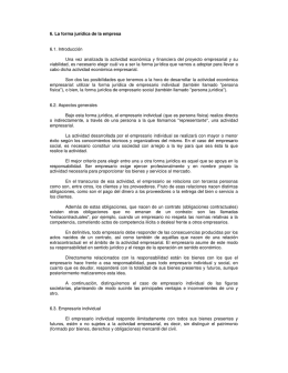 La forma jurídica de la empresa. - Ayuntamiento de Cerezo de Rio