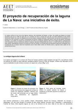 El proyecto de recuperación de la laguna de La Nava
