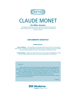 claude monet - Editora Moderna