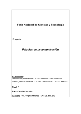 Falacias de la comunicacion-Feria Nacional