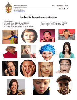 Las Familias Comparten sus Sentimientos