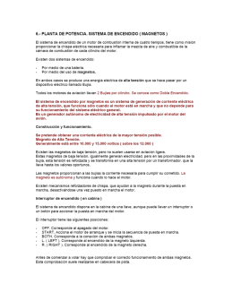 6.— planta de potencia. sistema de encendido