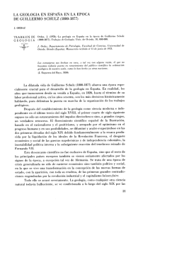 la geologia en españa en la epoca de guillermo schulz