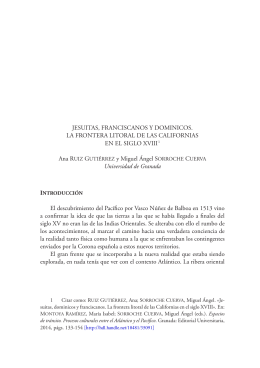 JESUITAS, FRANCISCANOS Y DOMINICOS. LA FRONTERA