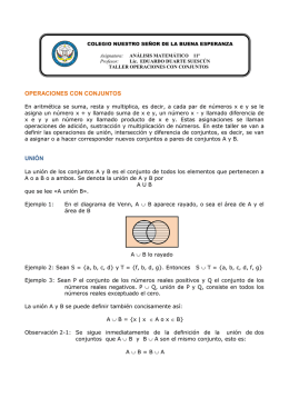 Conjuntos y subconjuntos - Mg. Eduardo Duarte Suescún