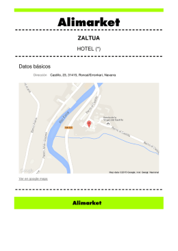 ZALTUA - Establecimientos de Hoteles en Alimarket, información
