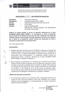 Presidencia Autondad Nacional Tribunal del Servicio del