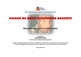 MARCO DE BUEN DESEMPEÑO DOCENTE