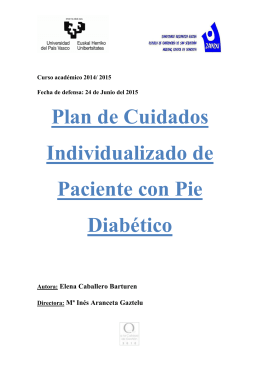 Plan de Cuidados Individualizado de Paciente con Pie Diabético
