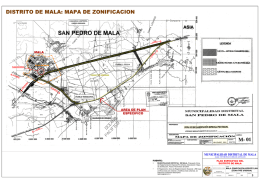 DISTRITO DE MALA: MAPA DE ZONIFICACION