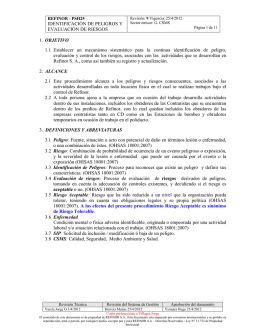 IDENTIFICACIÓN DE PELIGROS Y EVALUACIÓN DE RIESGOS 1